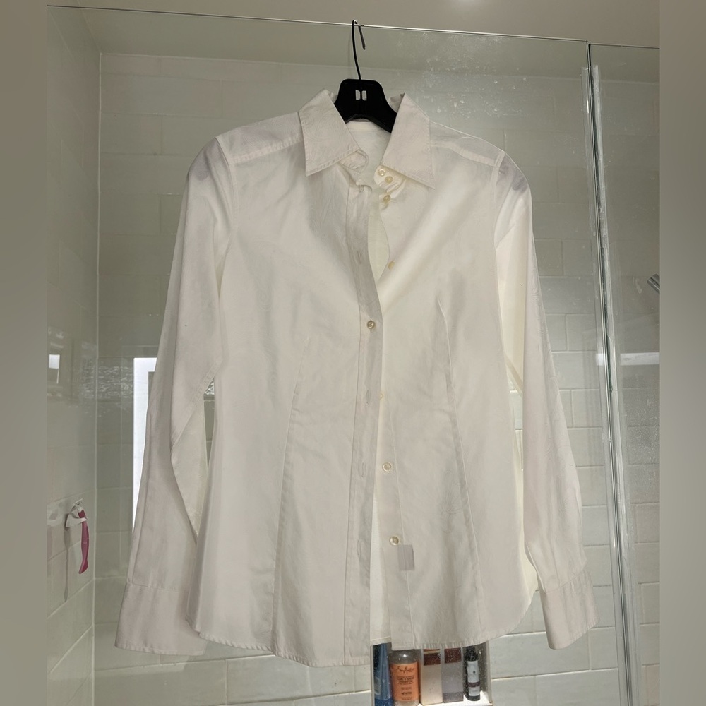 Etro Elegant Italian White Dress Shirt